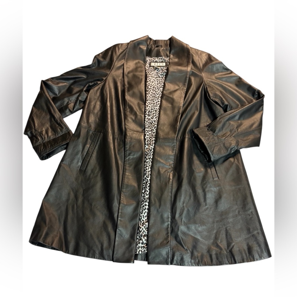 Preston & York Classic Black Leather Jacket - Picture 3 of 11